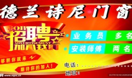 房产橱窗招聘文案怎么写（橱窗招聘广告图片）