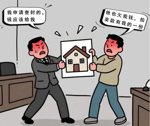 房产拍卖后怎么分配债务（房产拍卖了,债权人怎么分配）