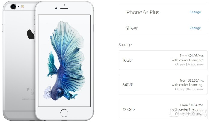 iphone6splus官网售价(苹果6sp官网售价多少)