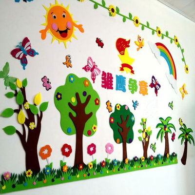 幼儿园教室内墙面布置(幼儿园教室内墙面布置图片)
