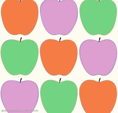 苹果图案图片(苹果图案图片轮廓)